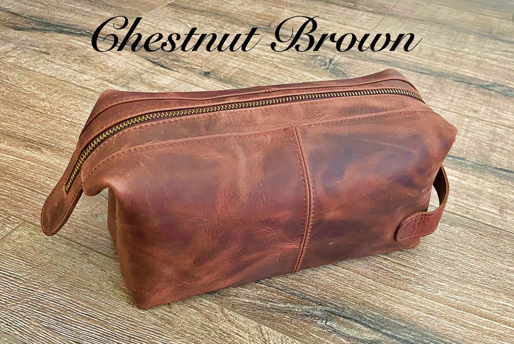 Chestnut Brown bag with standard or large size options.